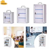 Ailiansuo Hộp lưu trữ điện thoại cửa trong suốt, Hợp kim nhôm Acrylic mang theo bằng tay Lưu trữ điện thoại hợp kim nhôm, có thể khóa 6 / 12 / 36 / 48 khe cắm Tủ lưu trữ Điện thoại di động