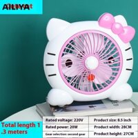 AILIYA Quạt bàn hoạt hình gia đình ký túc xá quạt điện văn phòng để bàn quạt nhỏ