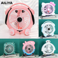 AILIYA Quạt bàn hoạt hình ký túc xá quạt điện bàn văn phòng quạt nhỏ nhà