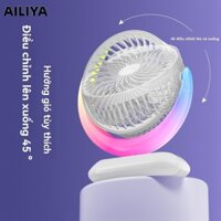 AILIYA Quạt USB để bàn sáng tạo, hoạt động êm ái
