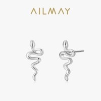 Ailmay Bạc 925 Rắn Bông Tai Punk Cho Nữ Trang Sức