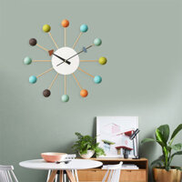 AIMI FERRIS BÁNH XE MACARON TRANG TRÍ ĐỒNG HỒ TREO TƯỜNG PIN IM LẶNG THỜI TRANG KIM LOẠI ĐỒNG HỒ TREO TƯỜNG THÍCH HỢP CHO PHÒNG KHÁCH PHÒNG NGỦ VĂN PHÒNG