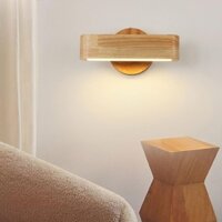 AIMI Gỗ Nguyên Khối 180° Đèn LED Có Thể Xoay Được Đèn Tường Trang Trí Lối Đi Đèn Cầu Thang Thích Hợp Cho Phòng Khách Phòng Ngủ Phòng Ăn