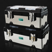 Ainarui Hộp Đựng Dụng Cụ Inox Dụng Cụ Phần Cứng Thợ Điện Sửa Chữa Vali Dày Đa Năng Hộ Gia Đình Hộp