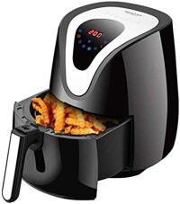Air Fryer, 2.5 Quart Electric Hot Air Fryers Oven Oilless Cooker with LCD Digital Screen and Easily Detachable Frying Pot, ETL/UL Certified, 1230W ...