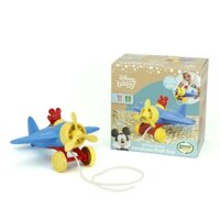 [Air, Hàng Mỹ] Bộ đồ chơi kéo máy bay Green Toys Disney Baby Mickey Mouse Airplane Pull Toy dành cho bé từ 6 tháng tuổi