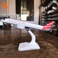 Air Mauritius A350 Mẫu Máy Bay Airbus 350 Diecast Máy Bay Kim Loại Đồ Chơi Máy Bay Bộ Sưu Tập Hàng Không 16CM / 20CM