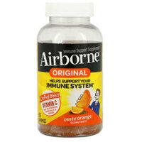 AirBorne Original Immune Support Supplement Zesty Orange 63 Gummies