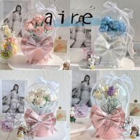 Aire1 Micro Brick Flower, Cây cảnh Tulip Khối xây dựng Bó hoa, Quà tặng DIY Hoa hồng xanh vĩnh cửu Hoa mẫu Gạch trẻ em