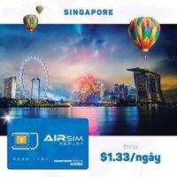 AIRSIM - SIM 4G DU LỊCH SINGAPORE