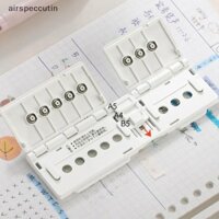 Airspecutin Chất Lượng Cao 8 Lỗ Lỗ Đục Lỗ Dụng Cụ Bấm Giấy Di Động Bền 8 Lỗ Bằng Tay Đấm Tiện Lợi Nhẹ EN