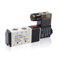 Airtac 4V210 一 08 4V310-10 4V110-06 4V410-15 24V220V1 / 4 5 Cách 2 Cổng Vị Trí Điều Khiển Khí Nén Van Áp Suất Không Khí Điện Từ