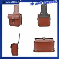 Aiseo-Motor 1 Xe Máy Bên Túi Da PU Chống Thấm Nước Saddlebag Sửa Đổi Treo