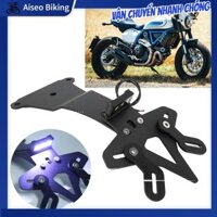 Aiseo-Motor Xe Máy Biển Giá Đỡ Fender Loại Bỏ W/Đèn LED Phù Hợp Cho DUCATI Scrambler Cafe Racer 800 19‑22