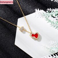 [Aishang Trang Sức Đẹp] Vòng Cổ Bầu Phong Cách Thời Trang Nữ Tính Khí Đơn Giản Thép Titan Cao Cấp Không Phai Màu