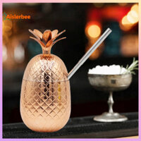 Aislerbee 1 Bộ 450ml Sippy Cup Bền Đa Năng Thanh Dụng Cụ Sáng Tạo Nước Trái Cây Bia Dứa Cốc Để Sử Dụng Tại Nhà