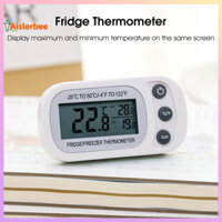 Aislerbee 2 Chiếc Nhiệt Kế Tủ Lạnh Kỹ Thuật Số Màn Hình Hiển Thị LCD Max / Min Record C Fahrenheit Chuyển Đổi Nhiệt Kế Tủ Lạnh Có Móc Nhà Bếp Phụ Kiện Nhà Hàng
