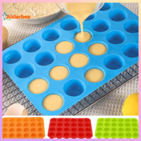 Aislerbee 2 Khuôn Làm Bánh Silicon Chống Dính Muffin Chảo BPA Free 24 Cupcake Khay An Toàn Đa Năng Khuôn Bánh Để Dễ Dàng Phát Hành Máy Rửa Chén