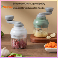 Aislerbee 250ML Máy Xay Tỏi Đa Năng Chống Rỉ Lưỡi Thép Không Gỉ Xoay Dễ Dàng Máy Xay Tỏi Để Cắt Gừng Khoai Tây Hành