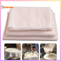 Aislerbee 5 / 10 Chiếc Vải Hấp Để Lọc Muslin Dệt Siêu Mịn Với Viền Viền Viền Vải Phô Mai Không Rỉ Để Làm Phô Mai Làm Bánh Juicing