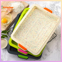 Aislerbee Hình Chữ Nhật Bánh Chống Dính Bánh Mì Silicon Nướng Khay Chảo Khuôn DIY Máy Nướng Dụng Cụ