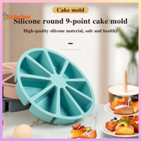 Aislerbee Silicone Tam Giác Khuôn Bánh 9 Khoang Scone Chảo DIY Nướng Dễ Dàng Phát Hành Chống Dính Chảo Bánh Mì Cao Cấp Thực Phẩm Khuôn Bánh Mì Cho Brownies Muffin Cupcake