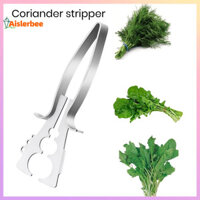 Aislerbee Thép không gỉ Herb Stripper Tool Herb Leaf Cilantro Leaf Remover Rau Lá Vũ nữ thoát y Cắt Nhà bếp Dụng cụ bóc vỏ cho Kale Card Collard Greens Parsley
