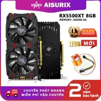 AISURIX Card màn hình VGA RX 5500XT 8GB Card đồ họa AMD GPU GDDR6 Gaming Office