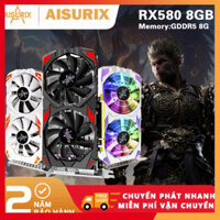 AISURIX Card màn hình VGA RX 580 8GB 100% New AMD GDDR5 PC Gaming Black Myth Wukong