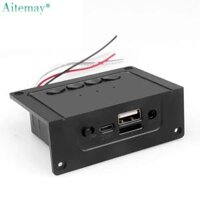 Aitemay Bộ Khuếch Đại Tích Hợp 2*5W Bo Mạch Giải Mã Âm Thanh Bluetooth Gọi Micrô Rảnh Tay Mô-đun Giải Mã MP3 WAV AUX TF USB FM