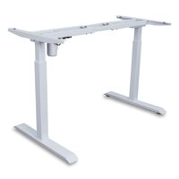 AITERMINAL Electric Standing Desk Frame Single Motor Adjustable Motorized Stand Up Desk-White(Frame Only)