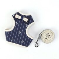 {AIXI pet store} Dây dắt chó mèo kèm yếm , xích chó mèo đi dạo hoạ tiết dễ thương