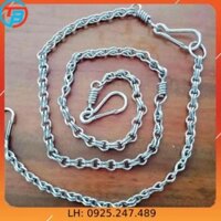 {AIXI pet store} Dây Xích Chó Inox Kiểu 3 Loại Nhỏ, Trung , Lớn - Cáp Thép Thái Bình Vina