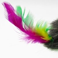 {AIXI pet store} ĐỒ CHƠI CHUỘT LẬT ĐẬT LÔNG VŨ CHO MÈO (Giao màu con chuột ngẫu nhiên)