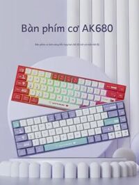Ajazz Black爵 Ak680 Bàn Phím Cơ Chơi Game Có Dây Không Dây Trao Đổi Nóng 68 Phím Trục Trà Trục Đỏ Bàn Phím Kích Thước Nhỏ