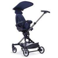 AJL Travel Systems 3 in 1 Baby prams with car seat - Folding Portable Shockproof Sunshade Pushchair, All Terrain Baby Stroller Trolley (Color : Blue)