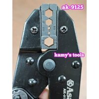 AK-9125 Kìm bấm cos lục giác đầu nối cáp đồng trục Asaki 9 inch 225mm