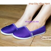 AK - Giày nữ Slip on A115-9 - Sợi dệt cao cấp dạng lưới có lớp lót cotton mềm