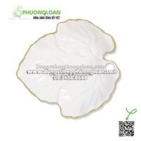 AK102 Đĩa lá cạn 10 CK-26x26cm