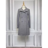 AK1241 Áo khoác dạ G2000 hàng hiệu chính hãng thời trang nữ màu xám nhạt size 34 secondhand thanh lý ký gửi