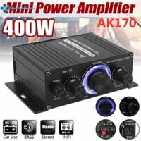 Ak170 12V 400W Âm Thanh Stereo Mini Âm Thanh Khuếch Đại Công Suất Âm Thanh Kỹ Thuật Số Amp Kép Channel Sharp Khối Lượng VVV