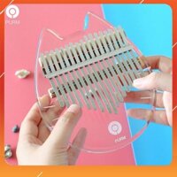 AK2312 [HÀNG ORDER] Kalimba Trong Suốt Hình Mèo Dễ Thương 17 Phím PURM - Đàn Kalimba Thumbs Piano TAGL
