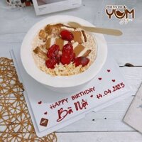 AK2384-14cm-Bánh kem xôi thịt