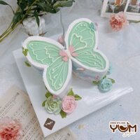 AK2442-16cm-Bánh kem con bướm
