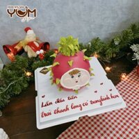 AK2598-12cm-Bánh kem trái thanh long