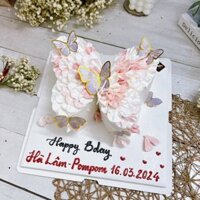 AK2843-16cm-Bánh kem con bướm