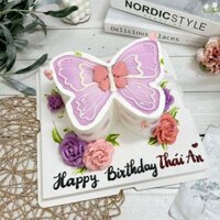 AK2935-16cm-Bánh kem con bướm