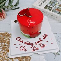 AK2970-12x12cm-Bánh kem dưa hấu