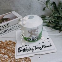 AK3281-10cm-Bánh kem lon bia Sài Gòn Xanh