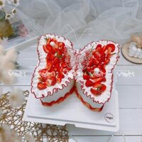 AK3890-16cm-Bánh kem con bướm